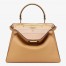 Fendi Peekaboo ISeeU Medium Bag In Beige Leather