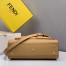 Fendi Peekaboo Pocket Medium Bag In Beige Calfskin