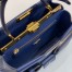 Fendi Peekaboo Pocket Medium Bag In Blue Calfskin