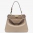 Fendi Peekaboo Soft Medium Bag in Dove Gray Calfskin