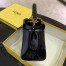Fendi Peekaboo Mini Bag In Black Patent Calfskin