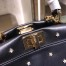 Fendi Peekaboo XS Bag With Star Studs In Black Nappa Leather 