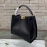 Fendi Black Peekaboo X Lite Regular Bag