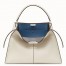 Fendi White Peekaboo X Lite Large Bag