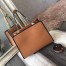 Fendi Small Runaway Bag In Camarel Calfskin Leather