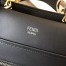 Fendi Small Runaway Bag In Black Calfskin Leather