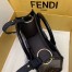 Fendi Small Runaway Shopper Bag In Brown Glazed Fabric