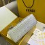 Fendi White Small PU Runaway Shopper Bag