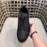 Fendi Men's Lace-up Sneakers In Black Leather