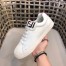 Fendi Men's Low-tops Sneakers In White Mesh and Leather