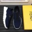 Fendi Blue Lace-up Bag Bugs Eye Sneakers 