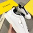 Fendi White Contrast Trim Bag Bugs Eyes Sneakers