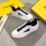 Fendi White Contrast Trim Bag Bugs Eyes Sneakers