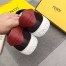 Fendi Burgundy Suede Slip-ons Sneakers