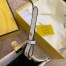 Fendi Mini Sunshine Shopper Bag In White Leather
