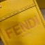 Fendi Mini Sunshine Shopper Bag In Yellow Leather