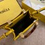 Fendi Mini Sunshine Shopper Bag In Yellow Leather