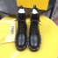 Fendi FFreedom Ankle Boots In Black Grained Leather