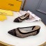 Fendi Black Mesh Flats Ballerinas