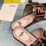 Fendi Black Sabots Sandals With Metal-plated Pearl