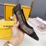 Fendi Black Colibri Logo-print Mesh Pumps 55mm