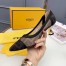 Fendi Black Colibri Logo-print Mesh Pumps 55mm