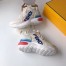 Fendi White Logo-print Leather Sneakers