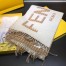 Fendi Scarf In Beige Wool and Cashmere