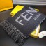 Fendi Scarf In Grey Wool and Cashmere