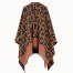 Fendi Brown Large Enveloping FF Poncho