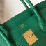 Hermes Birkin 30cm Bag In Malachite Clemence Leather