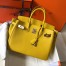 Hermes Birkin 30cm Bag In Yellow Clemence Leather