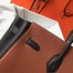 Hermes Bi-Color Birkin 35cm Bag In Brown/Black Clemence Leather
