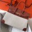 Hermes Birkin 35cm Bag In Canvas With Barenia Leather