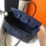 Hermes Birkin 35cm Bag In Navy Blue Clemence Leather