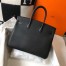 Hermes Birkin 35cm Bag In Black Clemence Leather