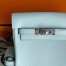 Hermes Kelly Jump Backpack in Blue Brume Swift Calfskin