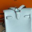 Hermes Kelly Jump Backpack in Blue Brume Swift Calfskin