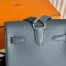 Hermes Kelly Jump Backpack in Gris Misty Swift Calfskin