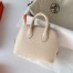 Hermes Bolide 1923 Mini Handmade Bag In Craie Chevre Mysore Leather