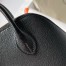 Hermes Bolide 1923 Mini Handmade Bag In Black Chevre Mysore Leather