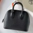 Hermes Bolide 1923 Mini Handmade Bag In Black Chevre Mysore Leather