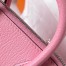 Hermes Bolide 1923 Mini Handmade Bag In Rose Confetti Chevre Mysore Leather 