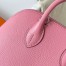 Hermes Bolide 1923 Mini Handmade Bag In Rose Confetti Chevre Mysore Leather 