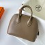 Hermes Bolide 1923 Mini Handmade Bag In Taupe Chevre Mysore Leather 