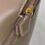 Hermes Bolide 1923 Mini Handmade Bag In Taupe Chevre Mysore Leather 