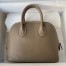 Hermes Bolide 1923 Mini Handmade Bag In Taupe Chevre Mysore Leather 