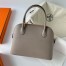 Hermes Bolide 1923 27 Handmade Bag In Gris Asphalt Epsom Calfskin