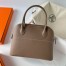 Hermes Bolide 1923 27 Handmade Bag In Taupe Epsom Calfskin