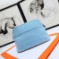 Hermes Medium Bolide Travel Case In Blue Lin Cotton